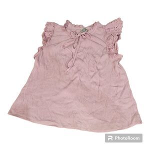 Blue Rain Light Purple Women's Cotton Large Pullover Shirt